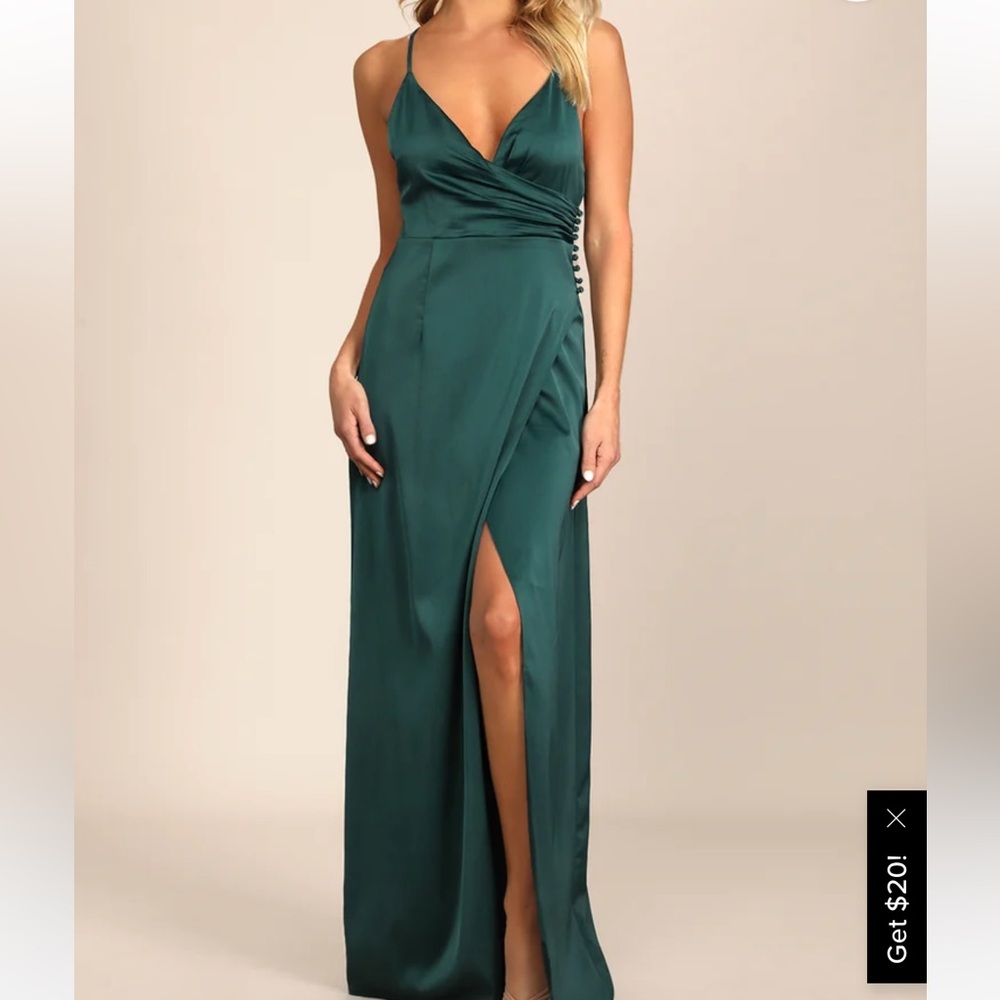Lulu's Teal Maxi Dress